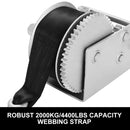 Hand Winch 3000KG/6615LBS 3 Speed Dyneema Webbing Strap Boat Car Marine 4WD 8M