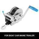 Hand Winch 3000KG/6615LBS 3 Speed Dyneema Webbing Strap Boat Car Marine 4WD 8M