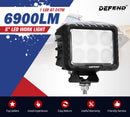 6inch Square LED Work Light Flood Truck Driving Lamp 4x4 Offroad