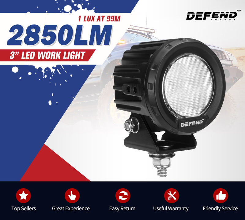 3inch LED Work Light Flood Driving Lamp SUV ATV Truck 4x4 offroad