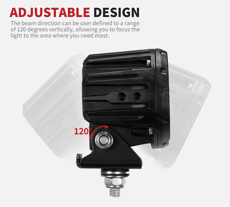 3inch LED Work Light Flood Driving Lamp SUV ATV Truck 4x4 offroad