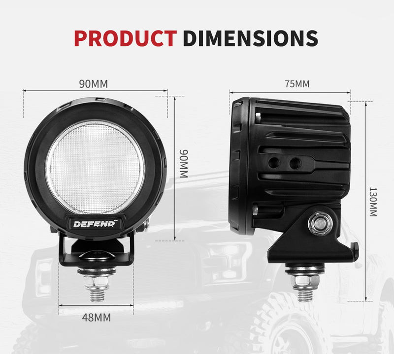 3inch LED Work Light Flood Driving Lamp SUV ATV Truck 4x4 offroad