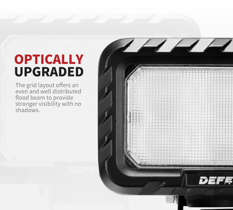 5inch Square LED Work Light Flood Beam Truck Driving Lamp Offroad 4x4
