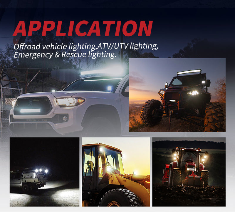 5inch  LED Work Light Flood Driving Lamp SUV ATV Truck offroad 4x4