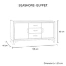 Seashore Sideboard 2 Doors - 3 Drawers