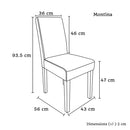 Montina Wooden Dining Chairs Brown 2x