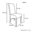 Swiss Wooden Dining Chairs Brown 2x