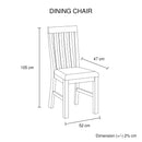 2x Java Dining Chair Oak