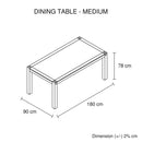 Java Dining Table Medium