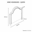 Anne Queen White Headboard