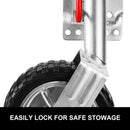 Jockey Wheel 10" Swing Up Solid Wheel 1000KG Caravan Boat Trailer Greasable