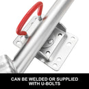 Jockey Wheel 10" Swing Up Solid Wheel 1000KG Caravan Boat Trailer Greasable