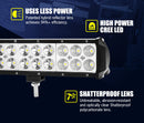 20Inch Cree LED Light Bar Spot Flood Work Driving Light + 23'' Number Plate Frame
