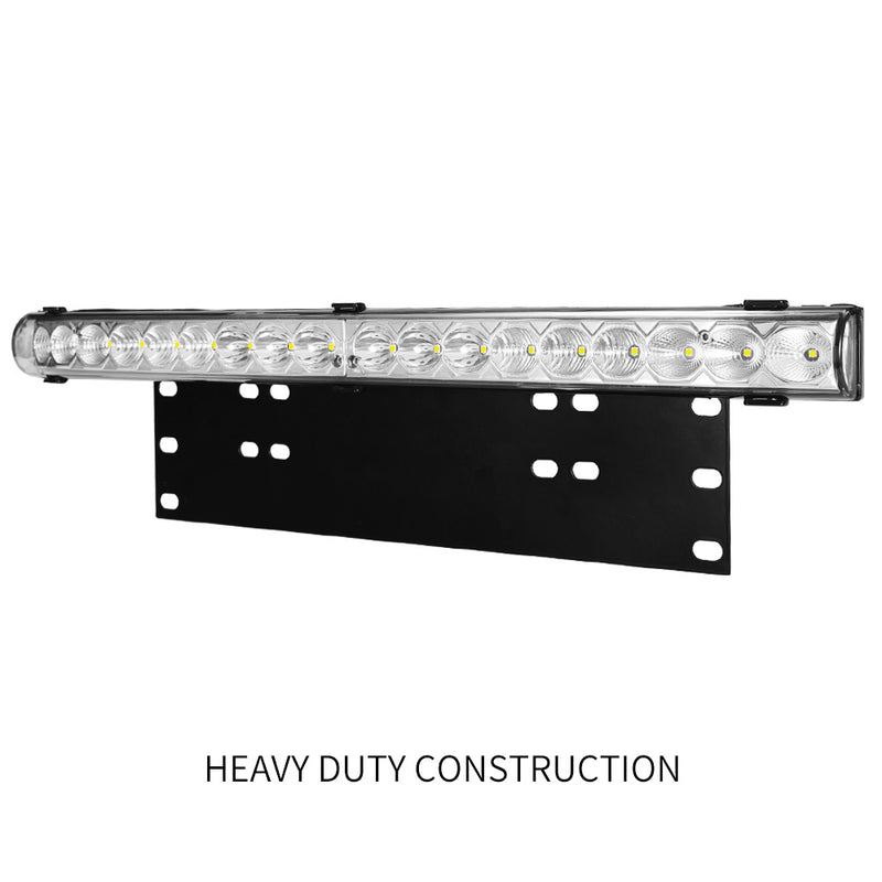 20inch LED Light Bar & Number Plate Frame Integrated 4WD Car Truck Universal fit