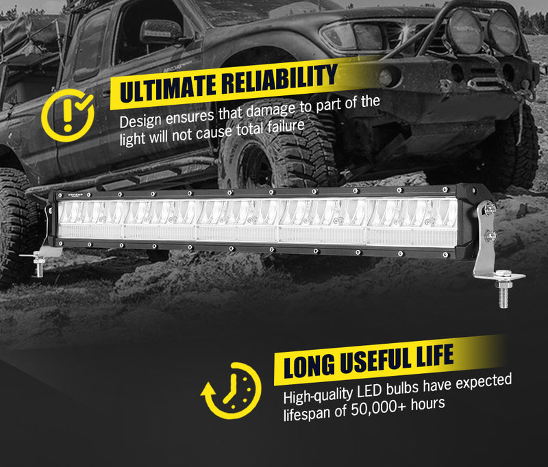 DEFEND 22inch Cree LED Light Bar Combo Driving Lamp Offroad 4WD SUV Truck 20"23"
