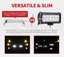 2x 7inch Cree LED Work Light Bar Super Slim Single Row Combo Beam Lamp Offroad