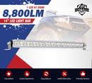 14inch Cree LED Light Bar Super Slim Single Row Flood Beam Offroad Lamp