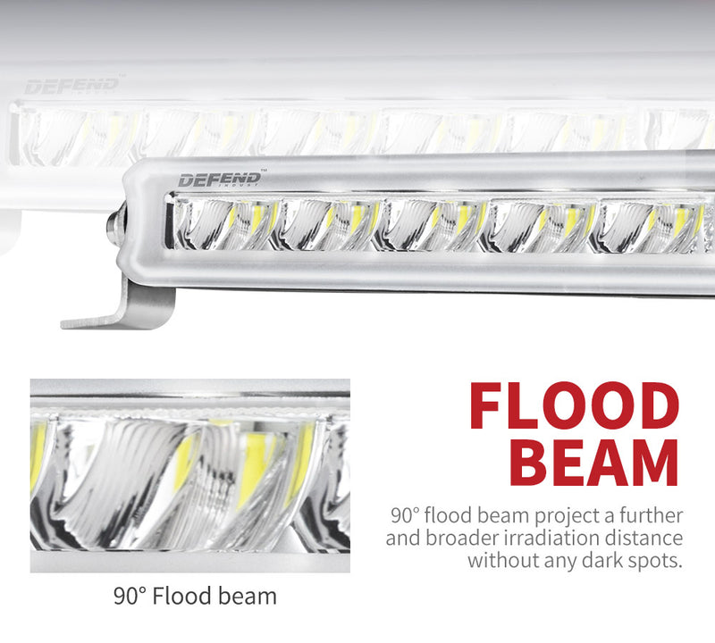 14inch Cree LED Light Bar Super Slim Single Row Flood Beam Offroad Lamp