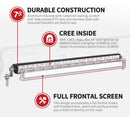 14inch Cree LED Light Bar Super Slim Single Row Flood Beam Offroad Lamp