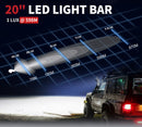20inch Cree LED Light Bar Spot Flood Beam Super Slim Single Row Lamp Offroad