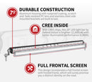 20inch Cree LED Light Bar Spot Flood Beam Super Slim Single Row Lamp Offroad