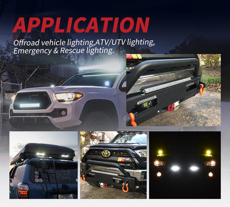 20inch Cree LED Light Bar Spot Flood Beam Super Slim Single Row Lamp Offroad