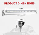 20inch Cree LED Light Bar Spot Flood Beam Super Slim Single Row Lamp Offroad