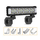 2PCS Bullbar Mounting Bracket Kit 38 50mm Clamp LED Work Light Bar Tube Holder