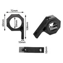2PCS Bullbar Mounting Bracket Kit 38 50mm Clamp LED Work Light Bar Tube Holder