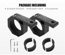 Pair Bullbar Mounting Bracket Kit 44 50Mm Clamp Led Work Light Bar Tube Offroad