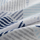 King Size Halsey Grey and White Geometric Pattern Quilt Cover Set (3PCS)