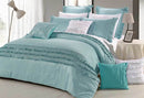 King Size Haze Aqua Quilt Cover Set (3PCS)
