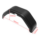 2X TRAILER MUDGUARD PLASTIC SUIT 13" WHEELS TRAILER BOAT CARAVAN ATV BLACK