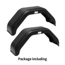 2X TRAILER MUDGUARD PLASTIC SUIT 13" WHEELS TRAILER BOAT CARAVAN ATV BLACK