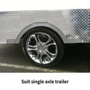 2X TRAILER MUDGUARD PLASTIC SUIT 13" WHEELS TRAILER BOAT CARAVAN ATV BLACK