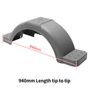 2X TRAILER MUDGUARD PLASTIC SUIT 13" WHEELS TRAILER BOAT CARAVAN ATV BLACK