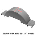 2X TRAILER MUDGUARD PLASTIC SUIT 13" WHEELS TRAILER BOAT CARAVAN ATV BLACK