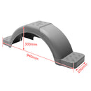 2X TRAILER MUDGUARD PLASTIC SUIT 13" WHEELS TRAILER BOAT CARAVAN ATV BLACK