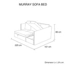 Murray Corner Sofa Bed Grey