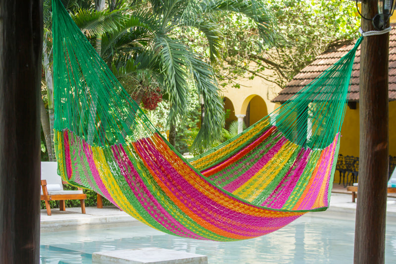 King Size Outdoor Cotton Hammock in Radiante