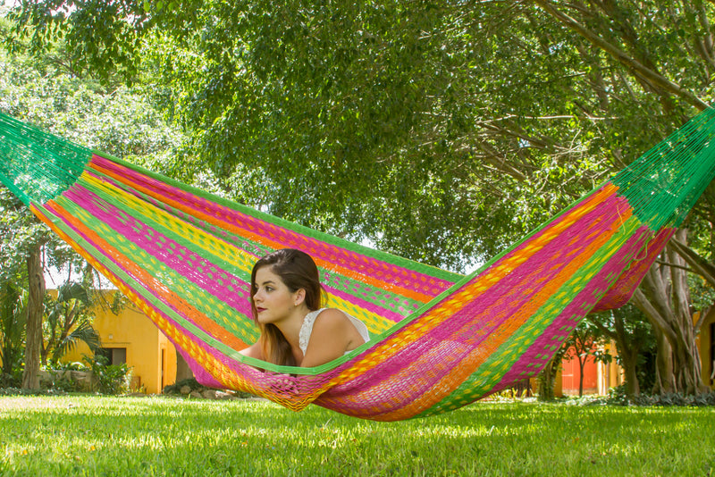 King Size Outdoor Cotton Hammock in Radiante