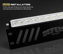14inch CREE LED Light Bar Single Row Driving Beam W/ Number Plate Frame 4x4 Offroad