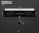 14inch CREE LED Light Bar Single Row Driving Beam W/ Number Plate Frame 4x4 Offroad