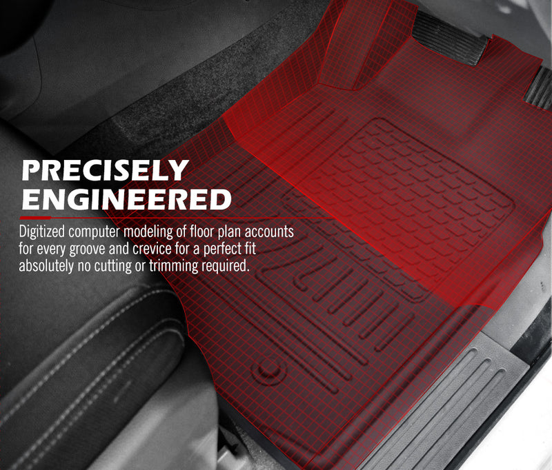 KIWI MASTER 3D Rubber Floor Mats for Ford Ranger Wildtrak PX PX2 PX3 2011-2019
