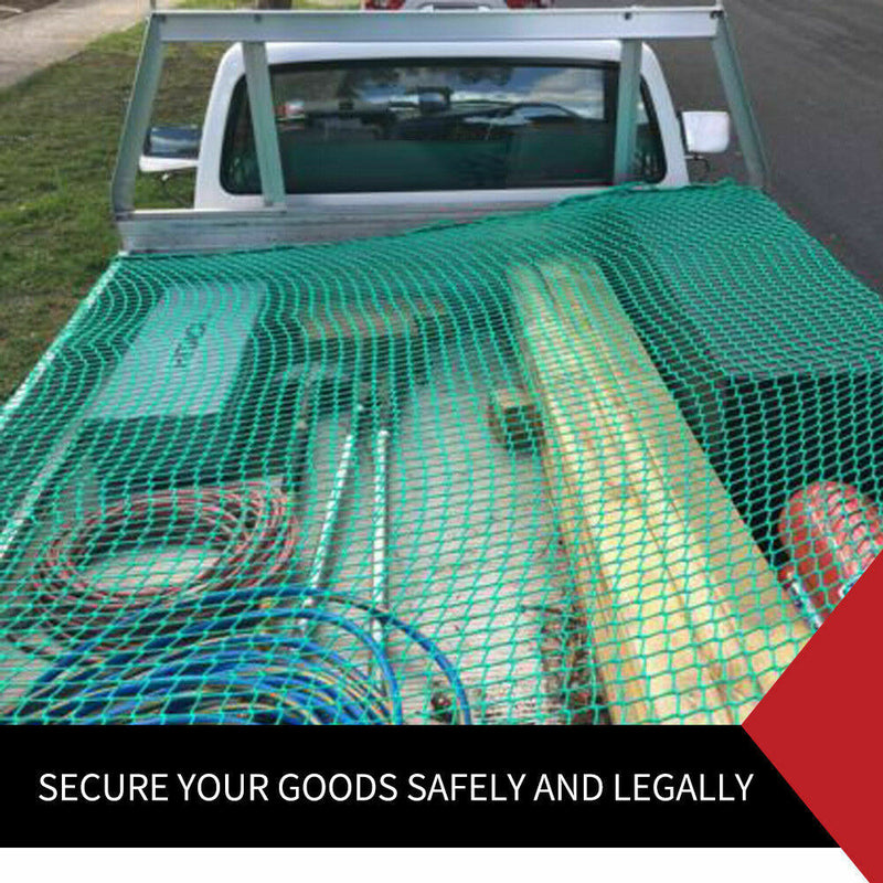 Cargo Net For Ute Trailer Truck 2Mx3M Nylon 35Mm Mesh Bungee Cord Free 15Pc Hook