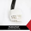 Pair Extendable Towing Mirrors Chrome Fit Toyota Prado 120 Series Wagon 03 - 09