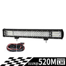 23inch LED Light Bar Triple Row Spot Flood Combo Work Driving Offroad 4x4