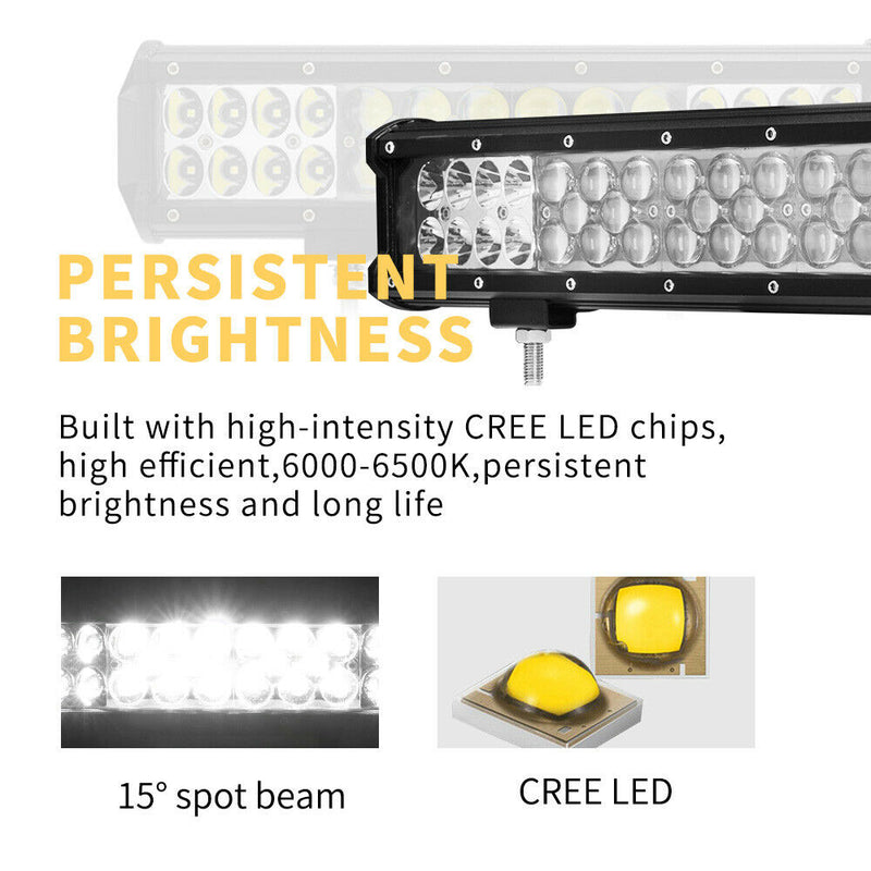 23Inch Led Light Bar Osram Spot Flood Combo Offroad 4WD