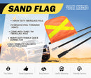 SAN HIMA 3M Recovery Sand Flag Safety Flag Simpson Desert Quick Connector Base