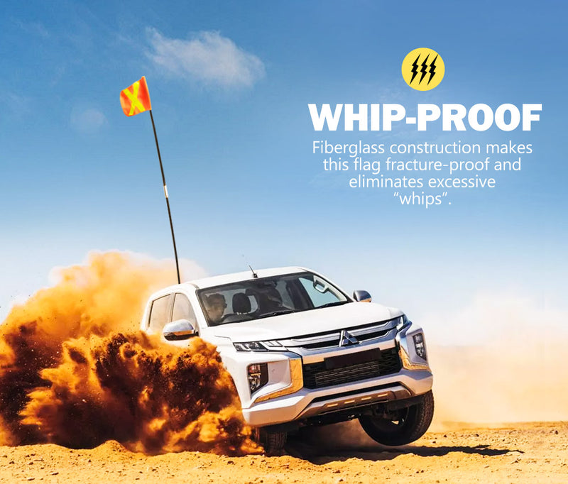 SAN HIMA 3M Recovery Sand Flag Safety Flag Simpson Desert Quick Connector Base